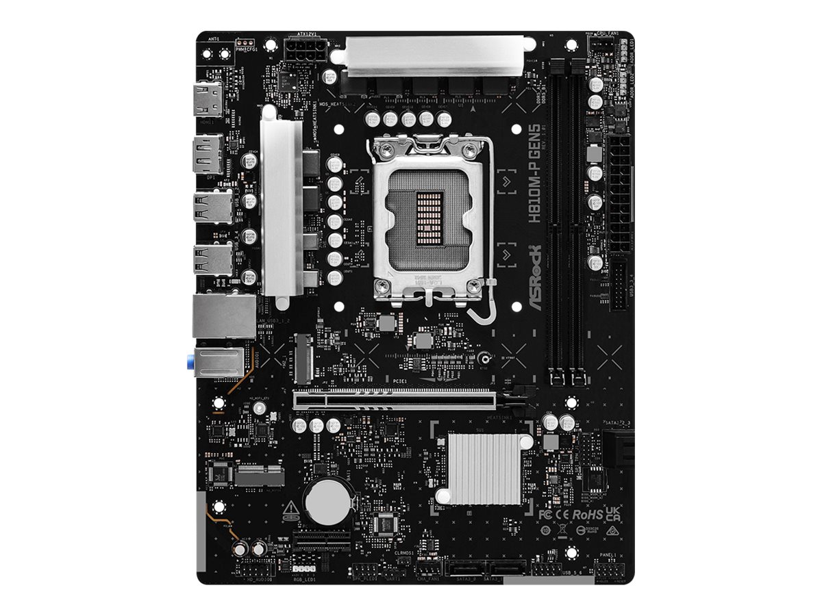 H810M-P Gen5             1851 mATX HDMI DP      DDR5