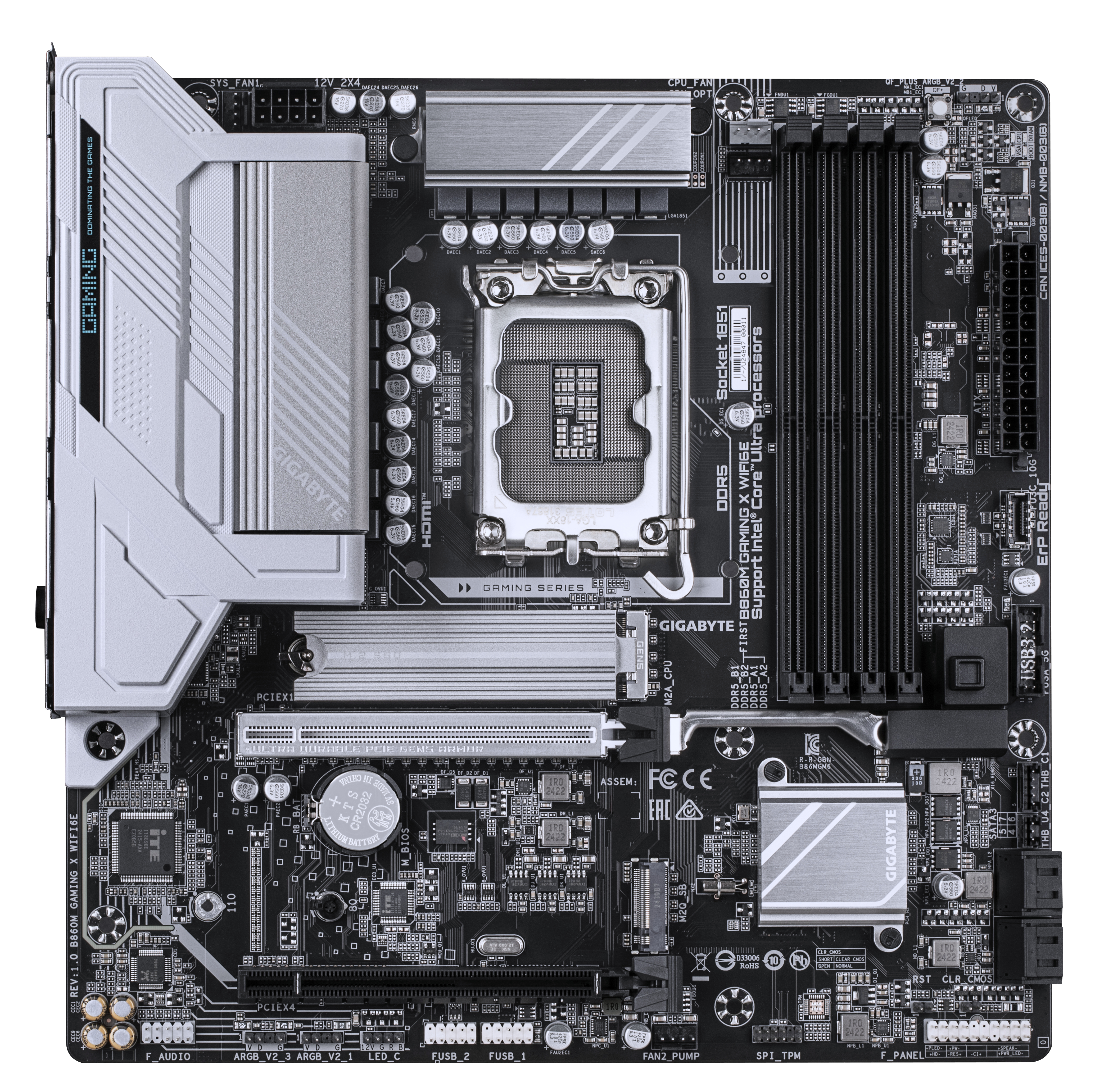 B860M Gaming X WIFI6E       (B860,S1851,mATX,DDR5