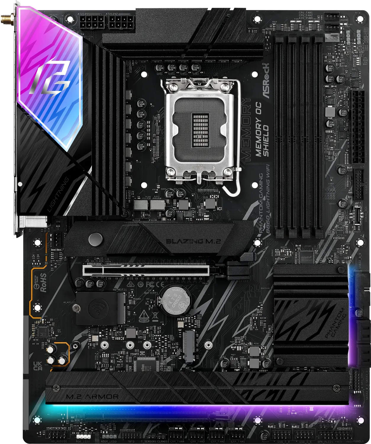 AsRock Phantom Gaming B860 Lightning WiFi - Intel B860 - So. 1851 - ATX