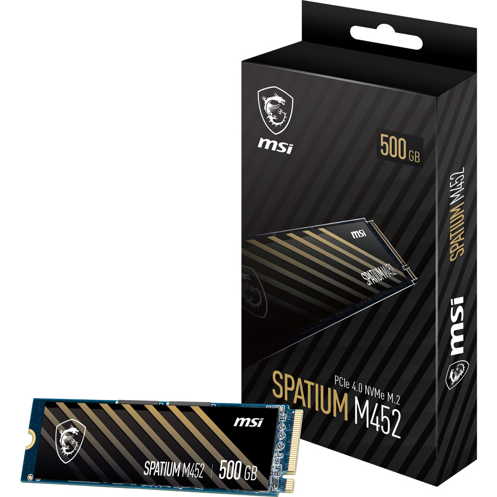 SSD  500GB MSI Spatium M452    (M.2 2280) PCIe Gen4 x4 NVMe