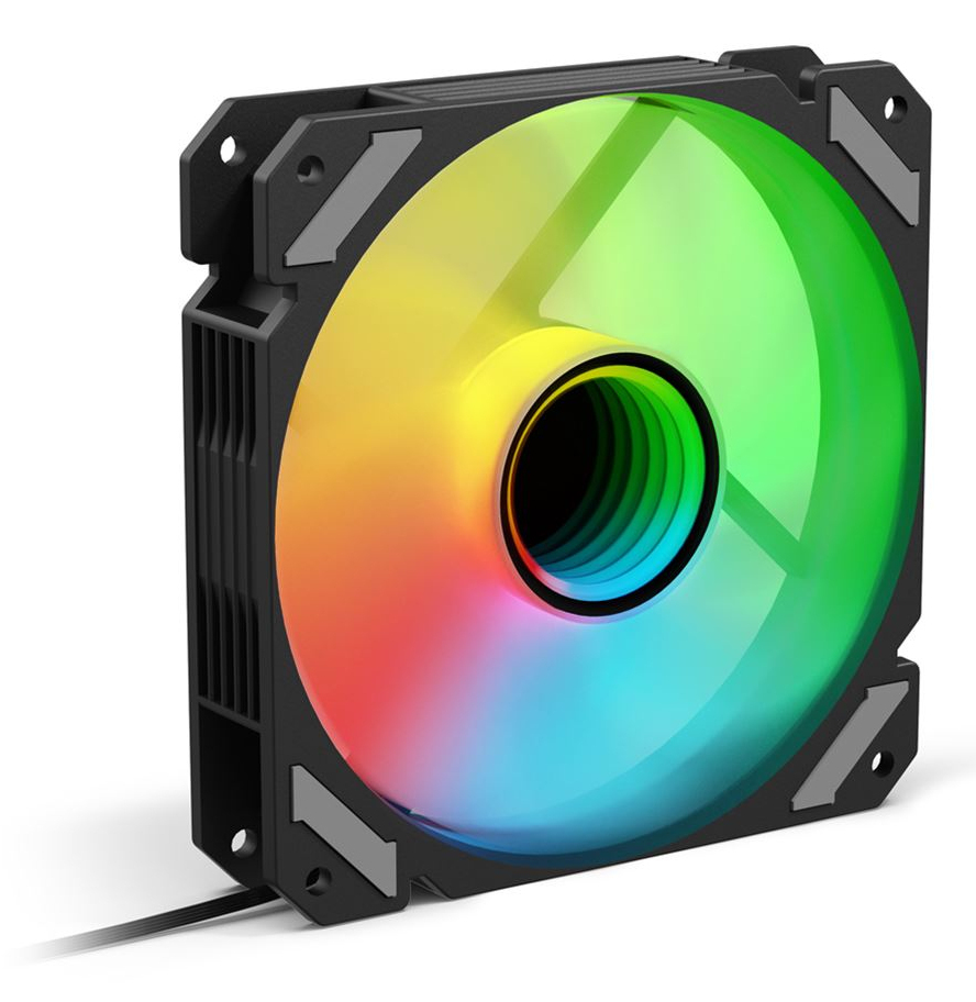 Lüfter  120*120*25 SHARK Mirror       PWM RGB schwa