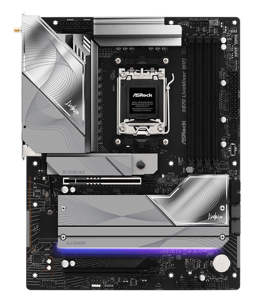 X870 Livemixer WiFi    AM5 ATX  HDMI/USB-C DDR5