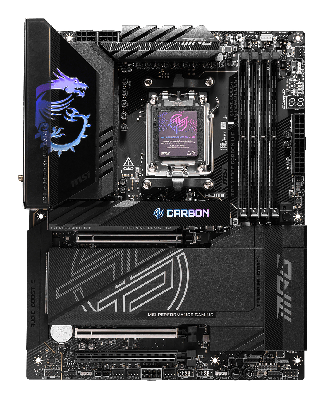 MPG X870E Carbon WIFI - AMD X870E - So. AM5 - ATX