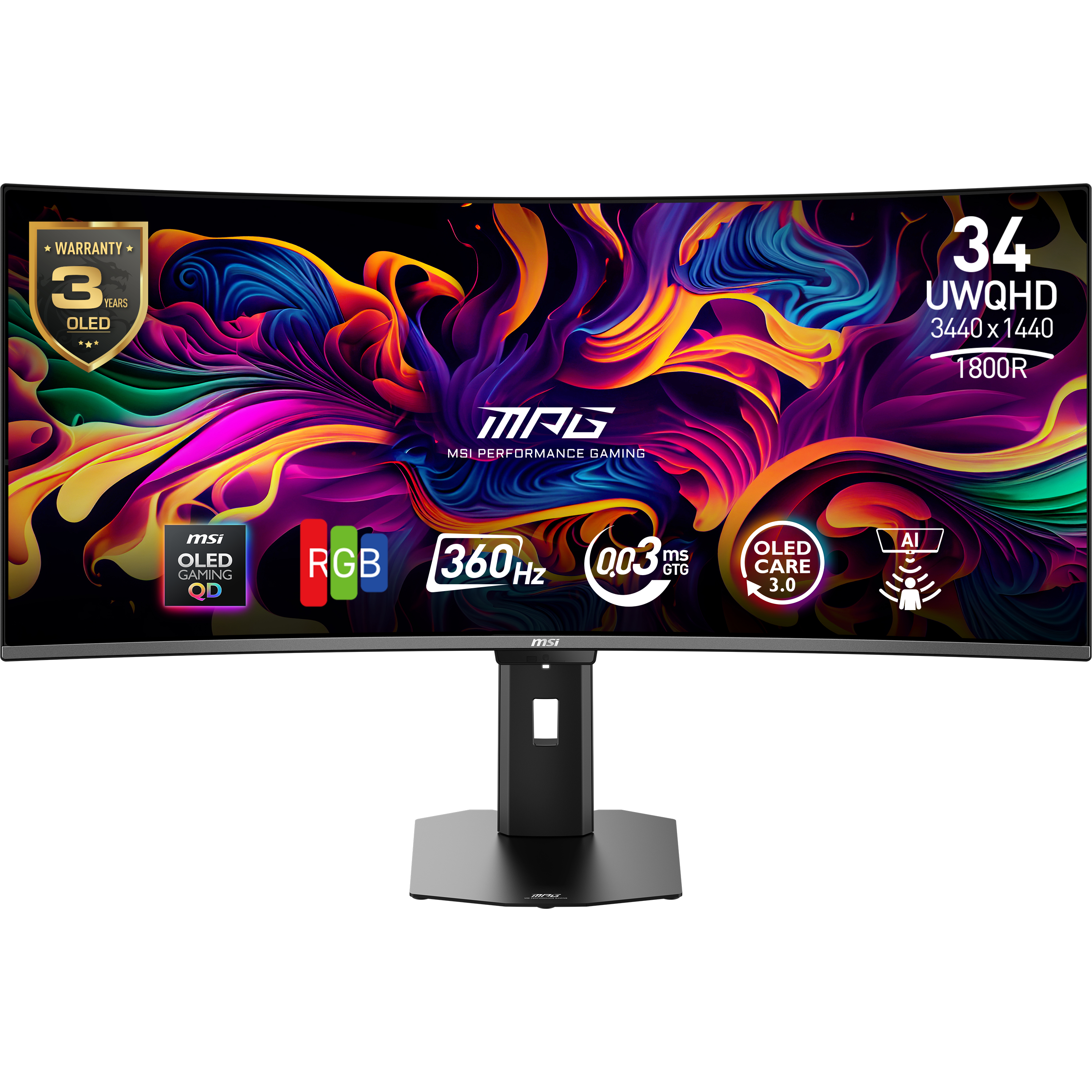 MPG 341CQRDE QD-OLED X36 86,36cm DQHD 21:9 QD-OLED HDMI