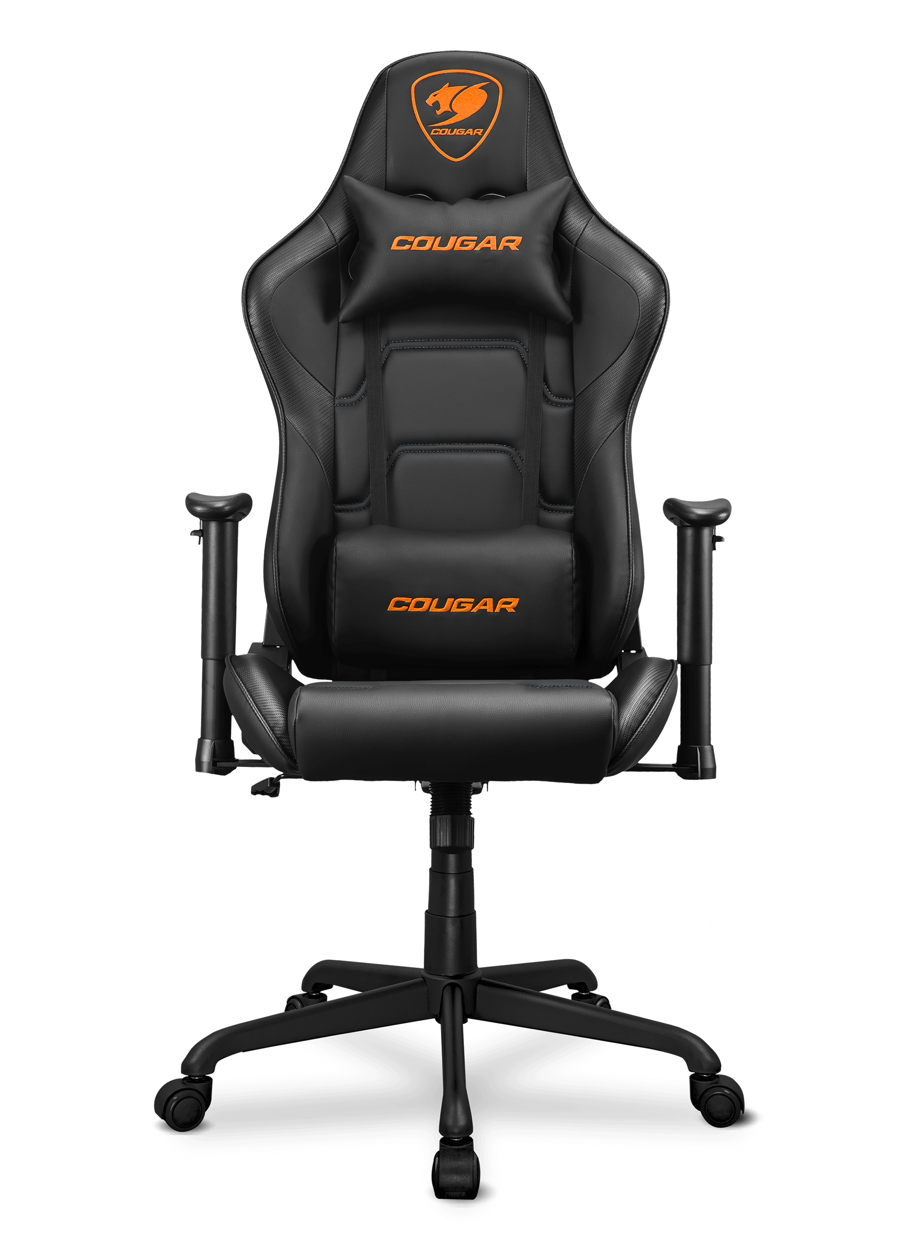 Gaming-Stuhl mit 2D-Armlehnen, Kunstleder, 160° Neigung, bis 120 kg, Schwarz