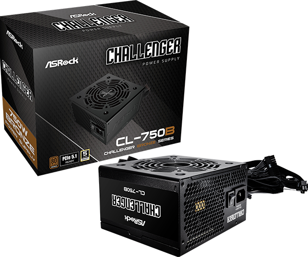 Challenger Series CL-750B 750W ATX Netzteil 80+ Bronze  black