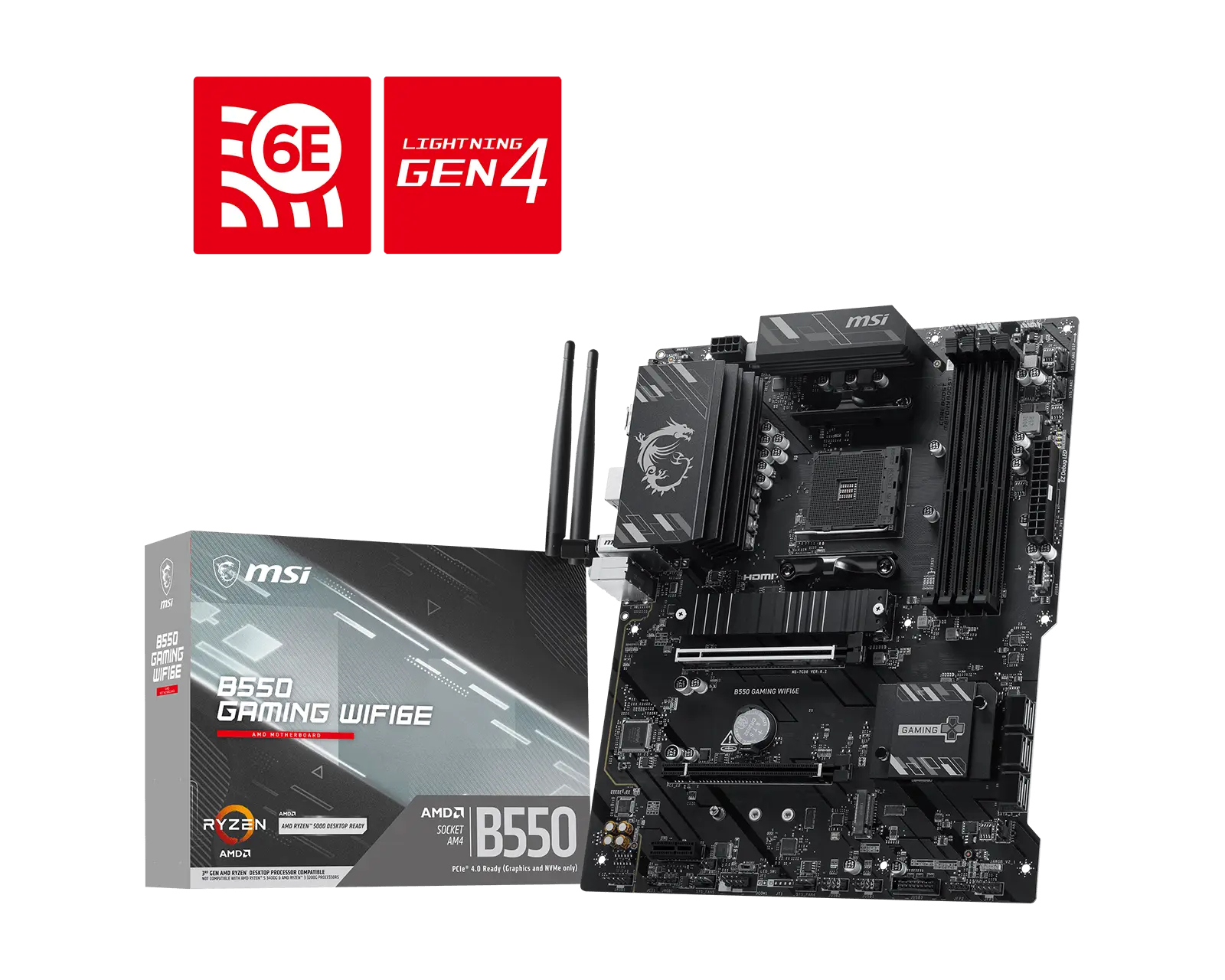 B550 Gaming WiFi6E (B550,AM4,ATX,DDR4)