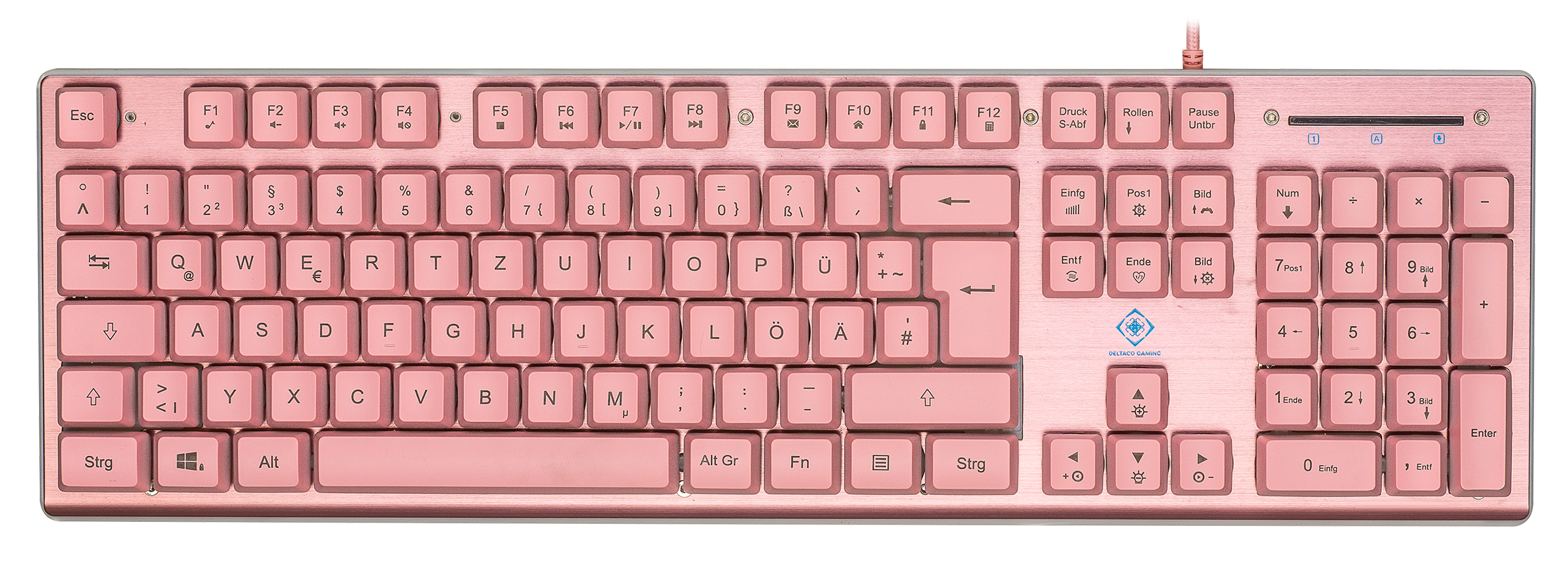 PK75 RGB Gaming Tastatur USB Pink