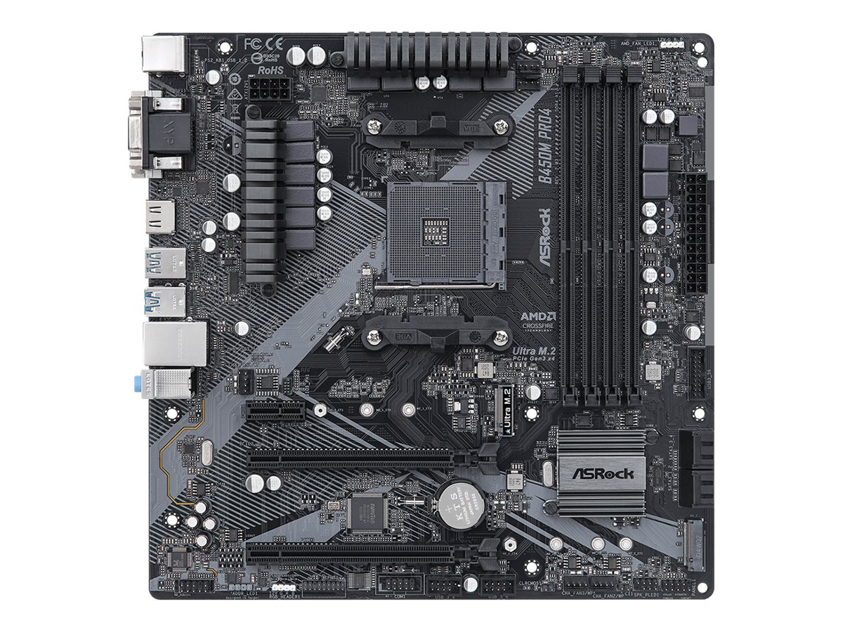AsRock B450M Pro4 R2.0 - AMD B450 - So. AM4 - mATX
