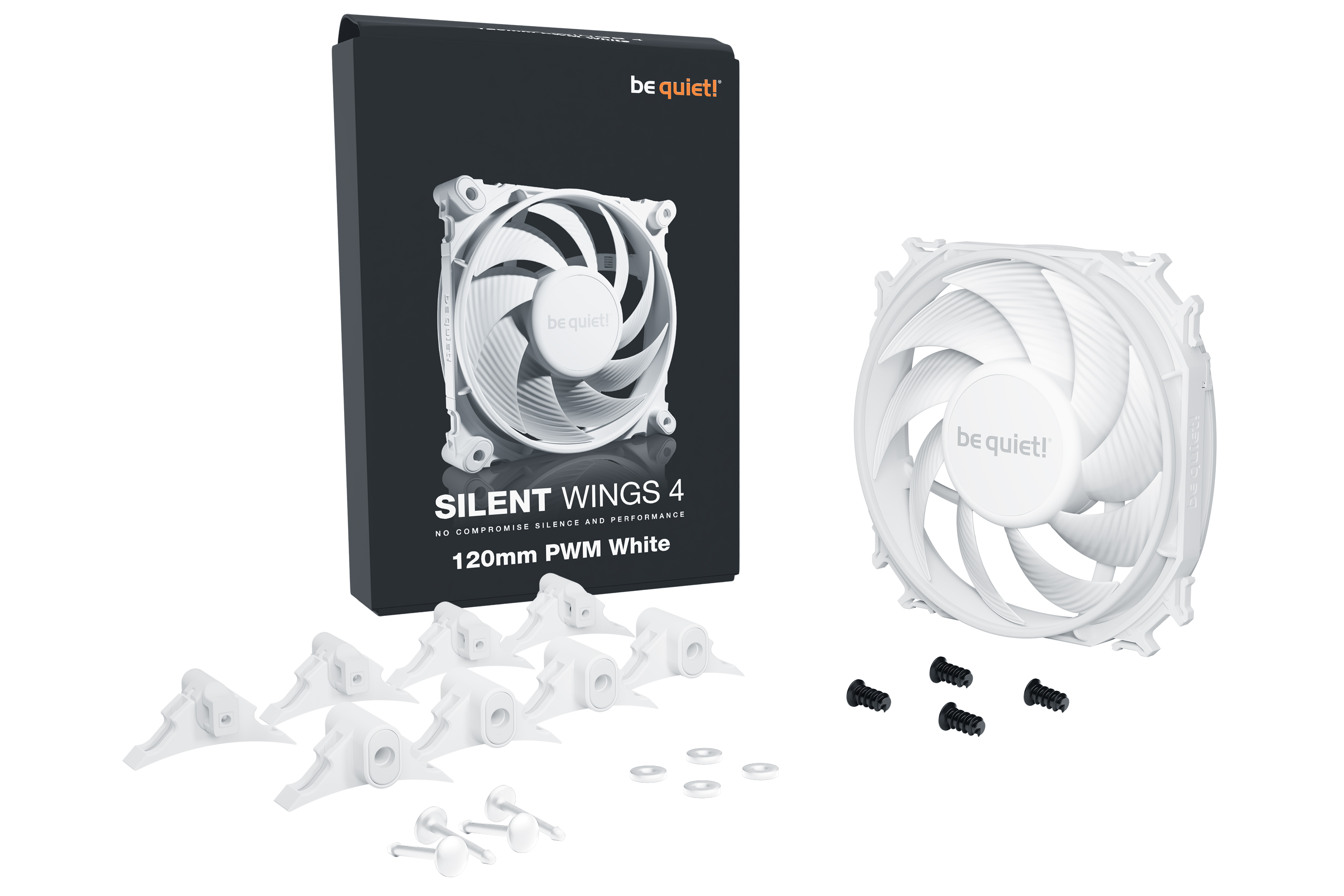 Silent Wings 4 - weiß - 120mm Gehäuselüfter Single-Pack