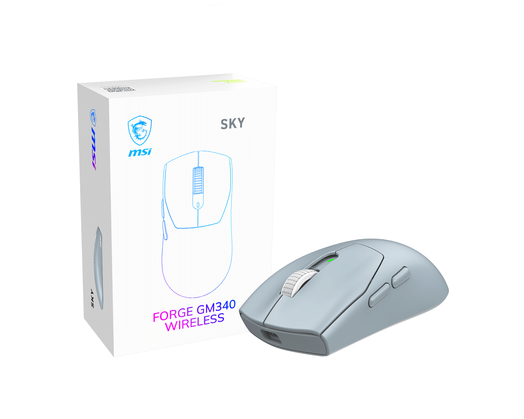 Forge GM340 W Sky WIRELESS Gaming Maus